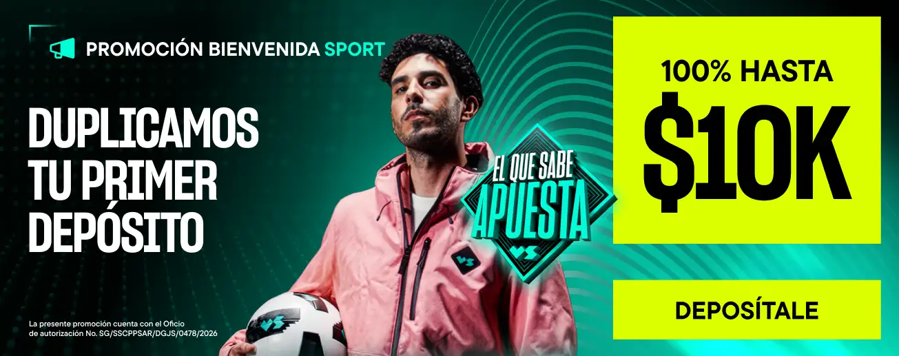 Promoción de bienvenida deportiva de VERSUSbet