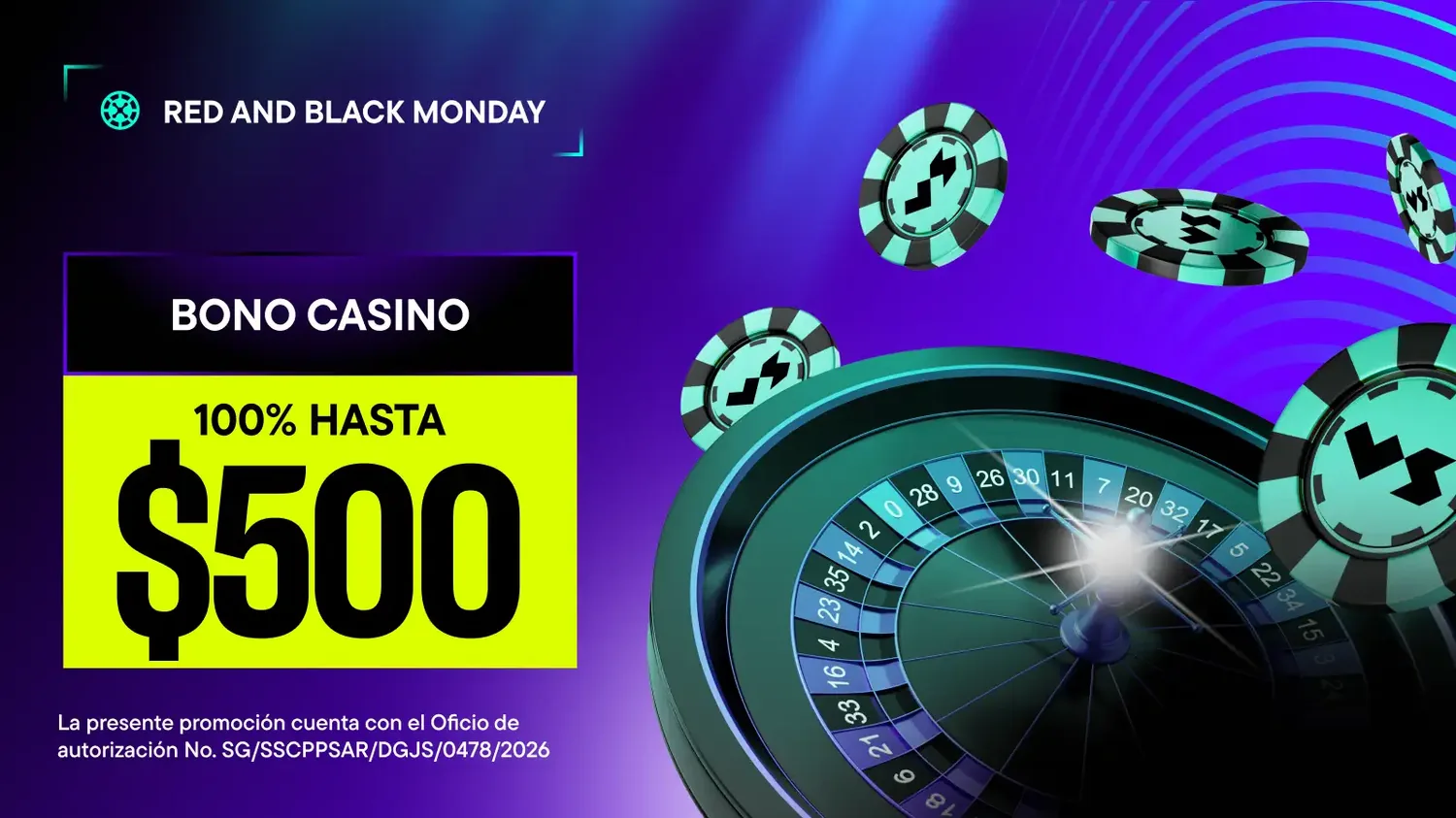 Promoción Red and Black Monday de VERSUSbet