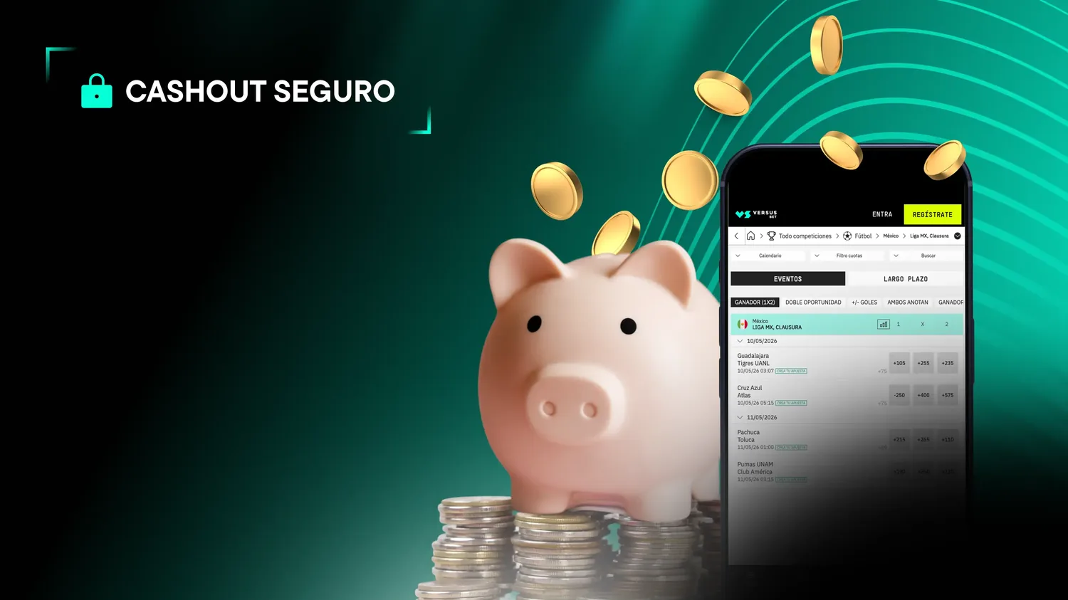Función de Cash Out de VERSUSbet