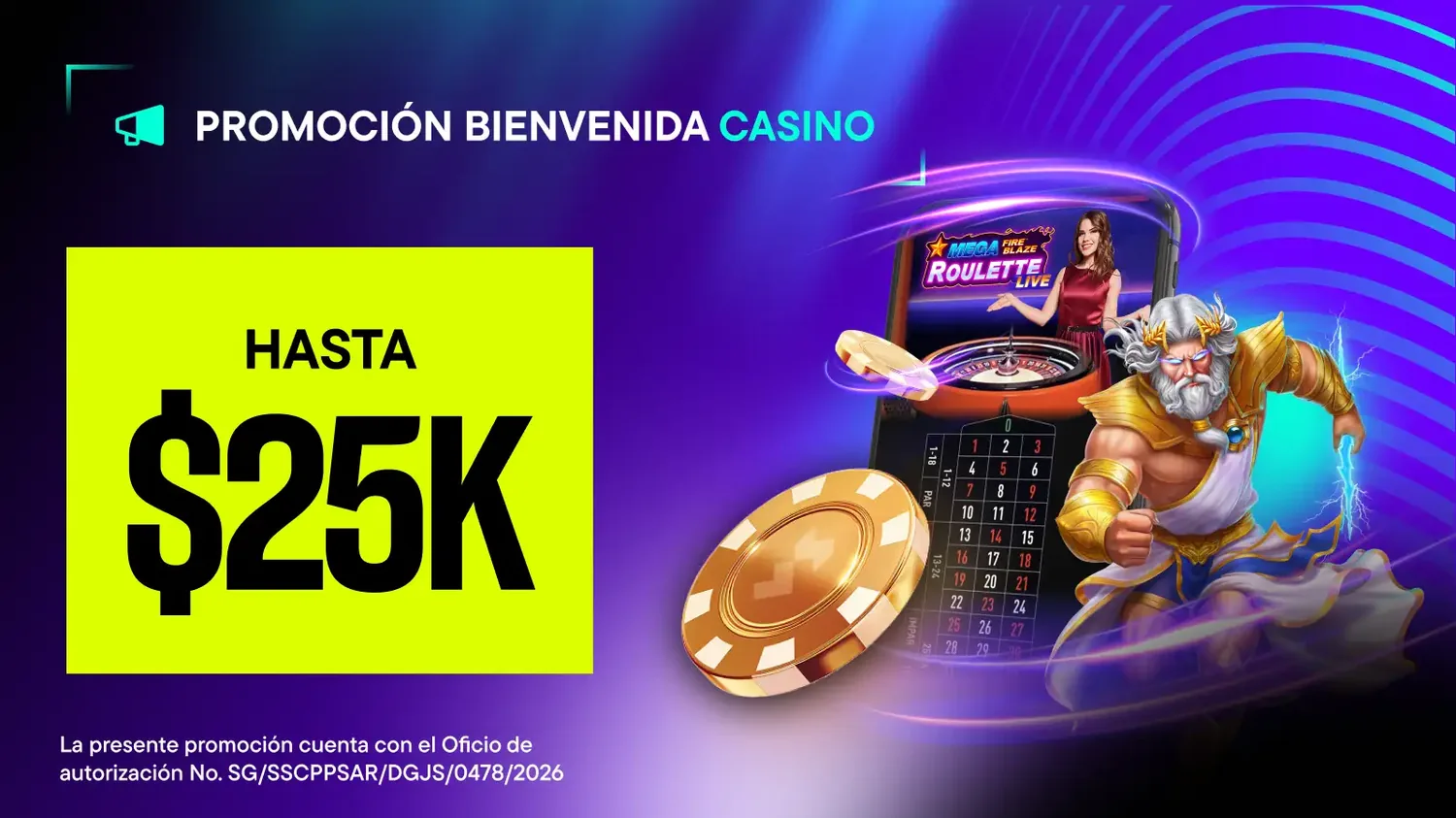 Promoción de bienvenida de casino de VERSUSbet
