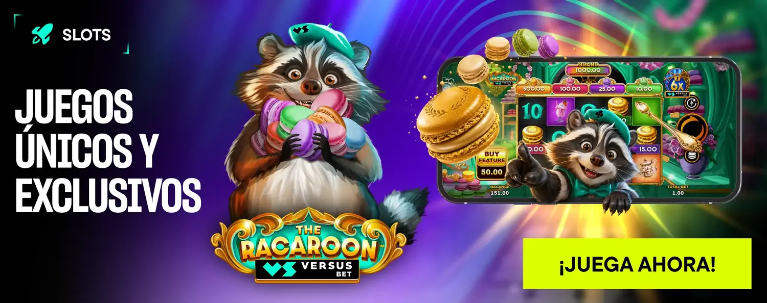 The Racaroon, slot exclusivo de VERSUSbet